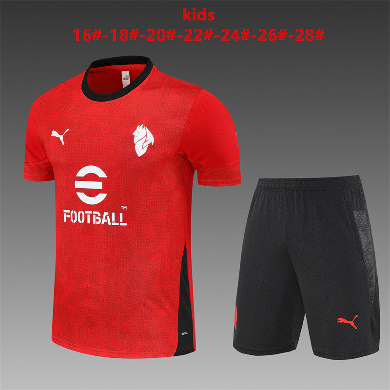 Kids AC Milan Training Tracksuits 25/26 Football Kit Soccer