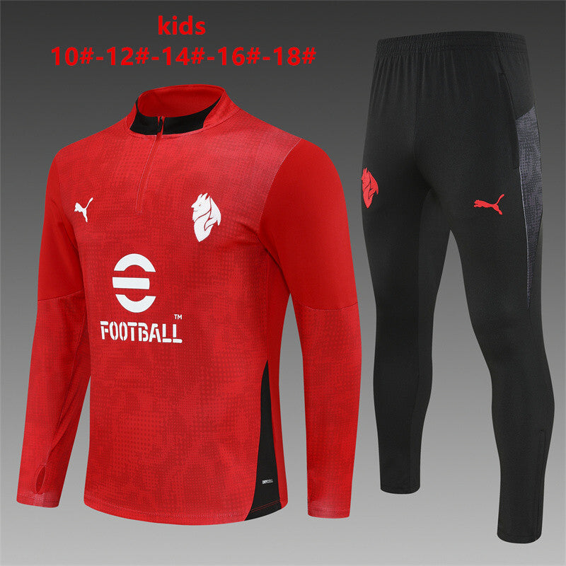Kids AC Milan Training Tracksuits 25/26 Football Kit Soccer