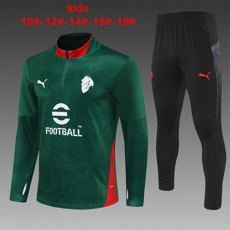 Kids AC Milan Training Tracksuits 25/26 Football Kit Soccer