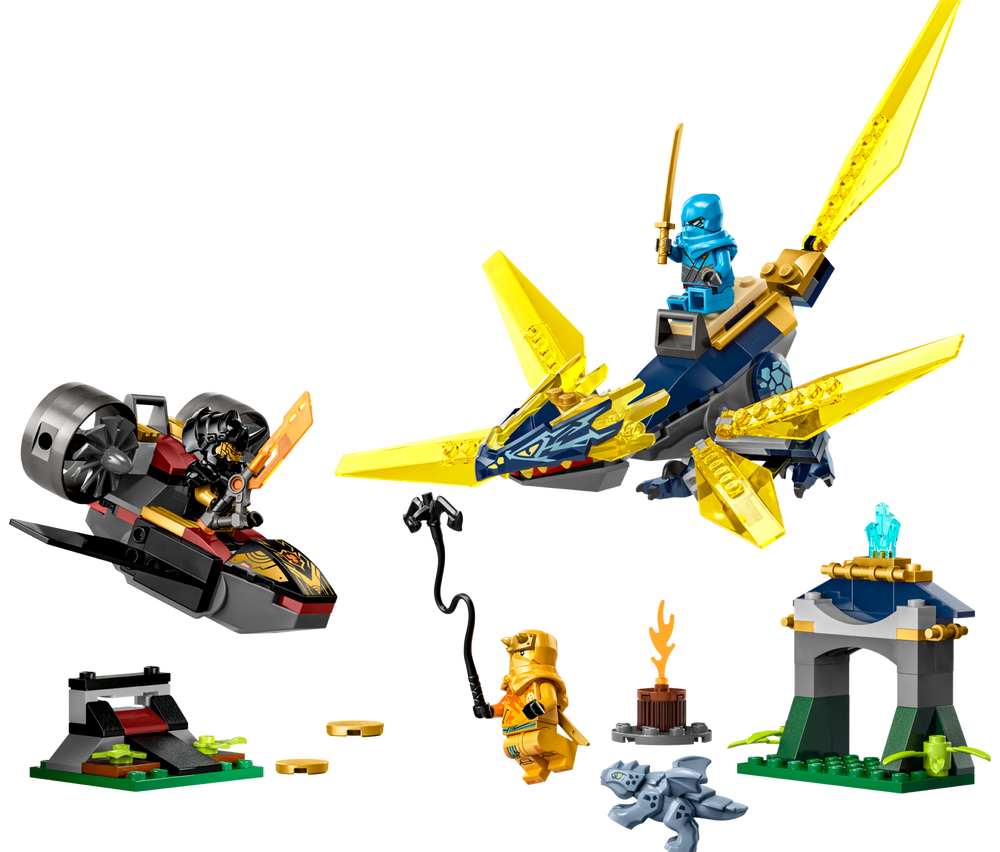 71798 Nya and Arin's Baby Dragon Battle (Used) LEGO Ninjago