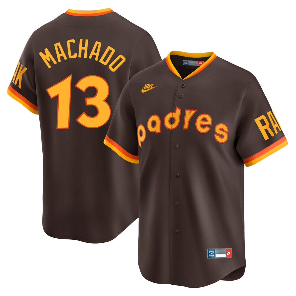 Manny Machado San Diego Padres Cooperstown Limited Jersey –