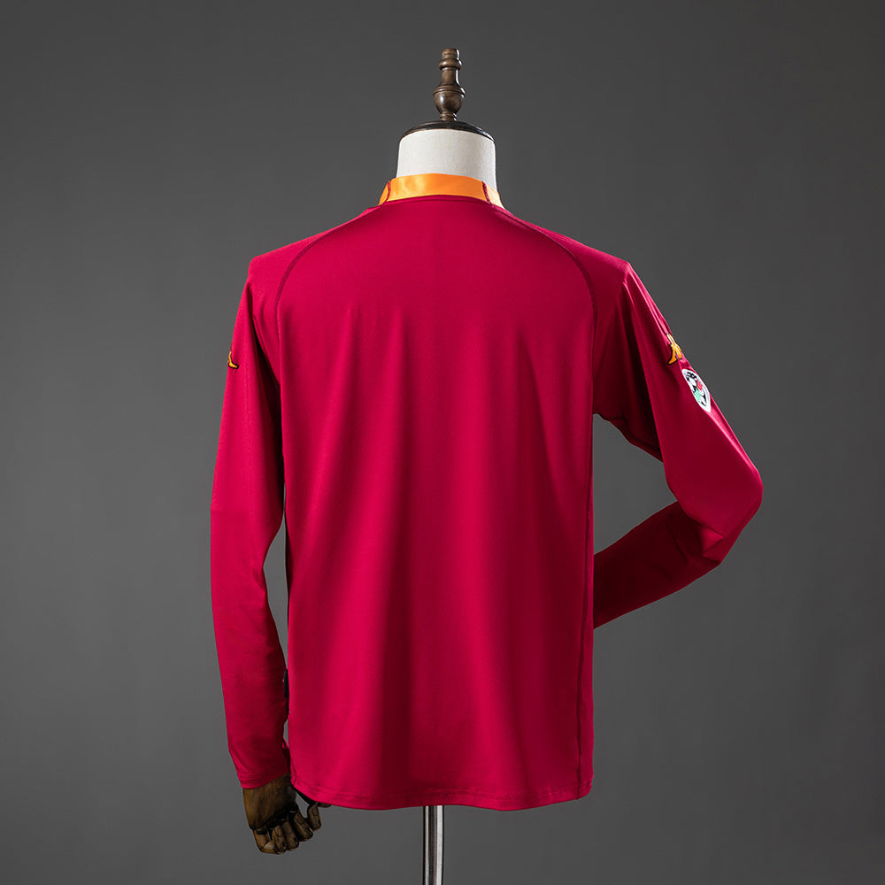 Retro Rome Home Jersey 2000-01 Long Sleeves Football Kit product image 2