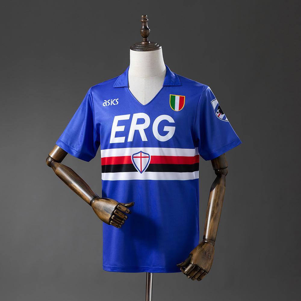 Sampdoria Jersey 1991-92 Home Retro Football Kit product image 1