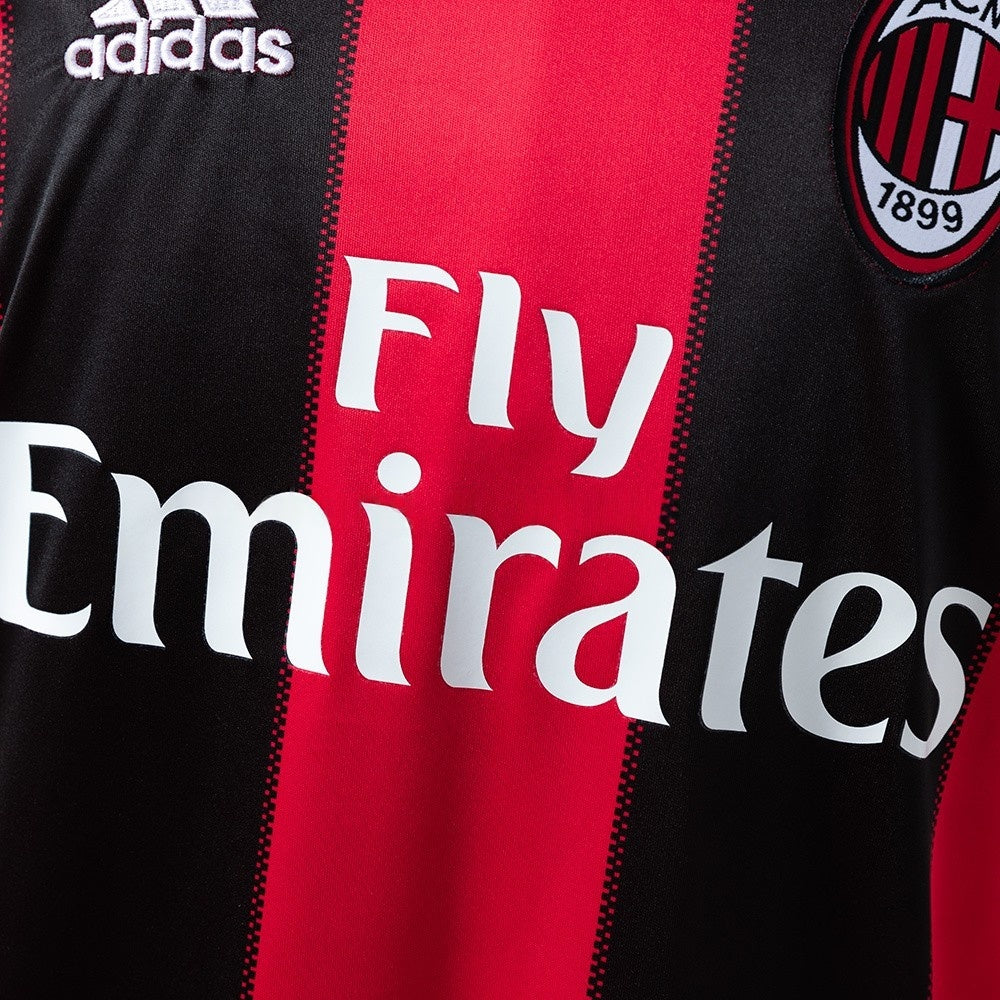 AC Milan Jersey 2010-11 Home Retro Kit Long Sleeves product image 6