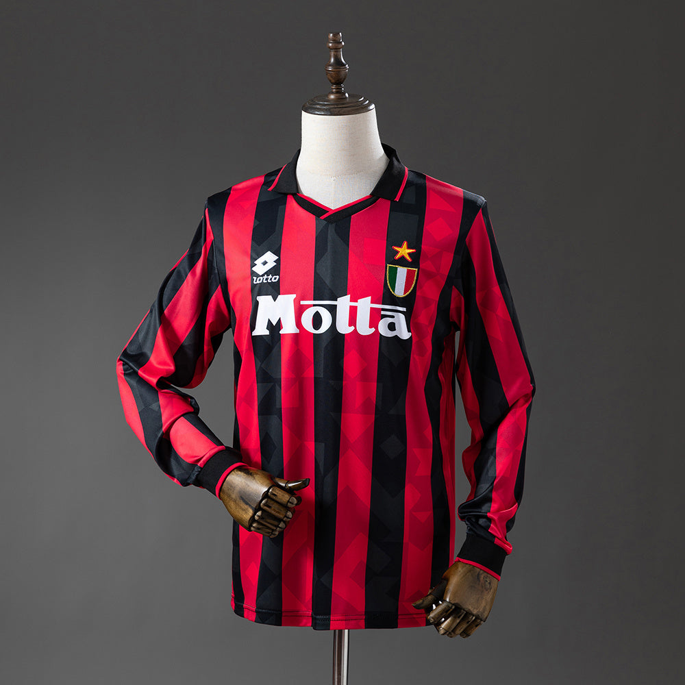 AC Milan Jersey 1993-94 Home Retro Football Kit Long Sleeves product image 1