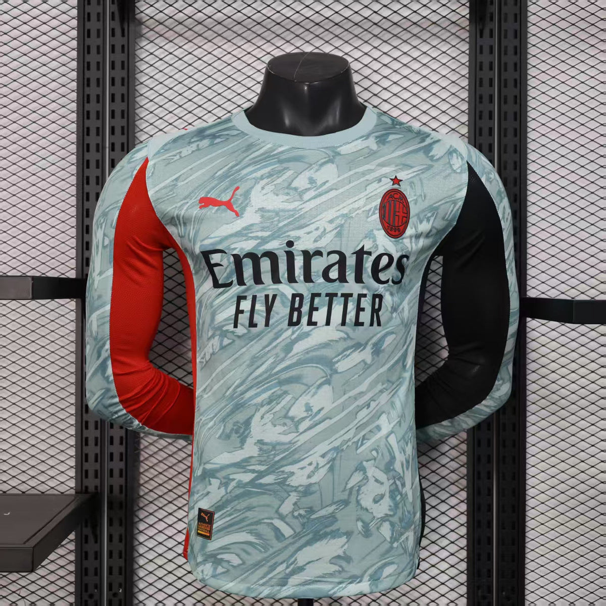 Player Version AC Milan Jersey 25/26 Long Sleeves Football product image 1