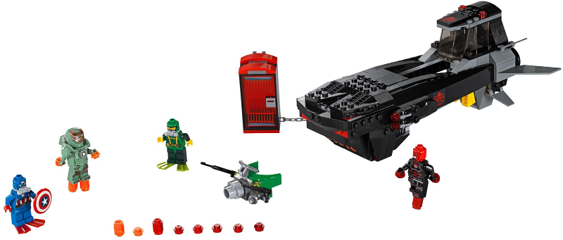 76048 Iron Skull Sub Attack (Used) LEGO Super Heroes product image 1, provided for visual reference and product detail review