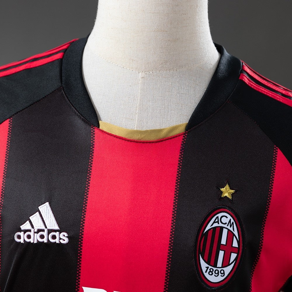 AC Milan Jersey 2010-11 Home Retro Kit Long Sleeves product image 7