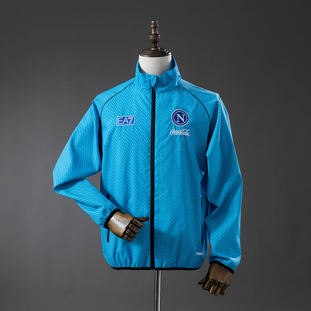 Napoli Windbreaker 2025/26 Blue Football Soccer Jacket product image 1
