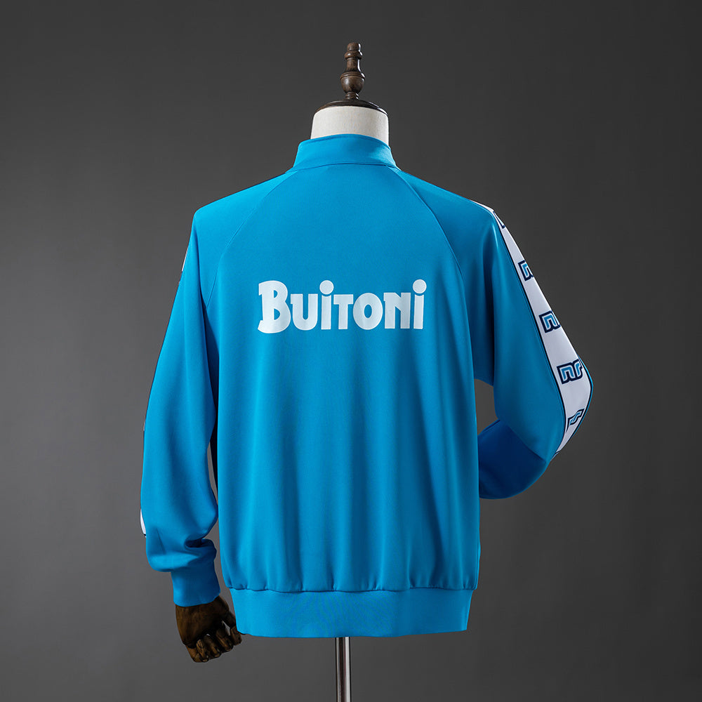 Napoli Windbreaker 1987-1988 Blue Football Soccer Jacket product image 6