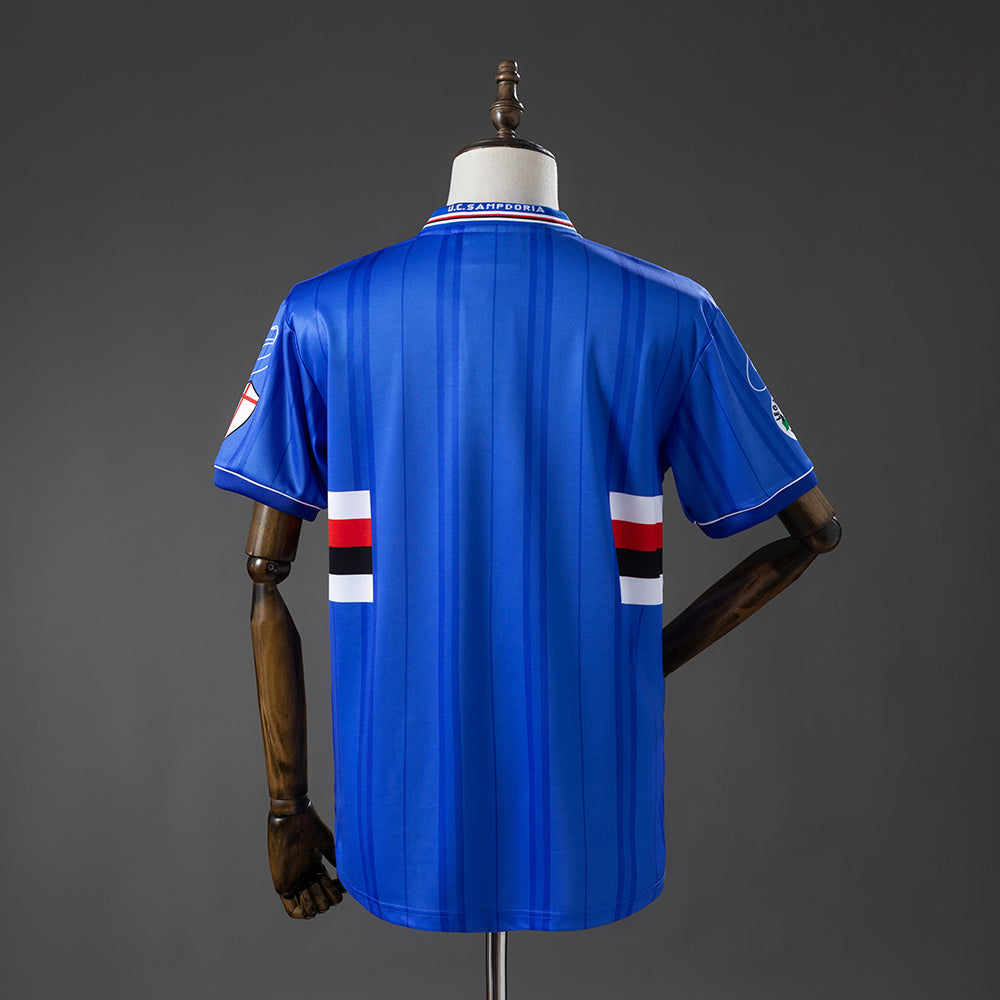 Sampdoria Home Jersey 2000-2001 Retro Football Kit Soccer product image 2