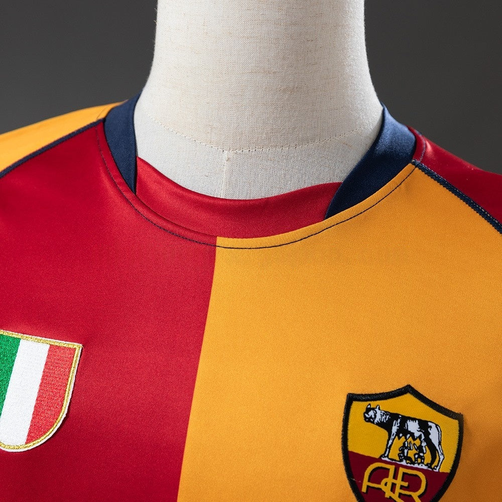 Rome Jersey 2001-02 Home Retro Football Kit Long Sleeves product image 7
