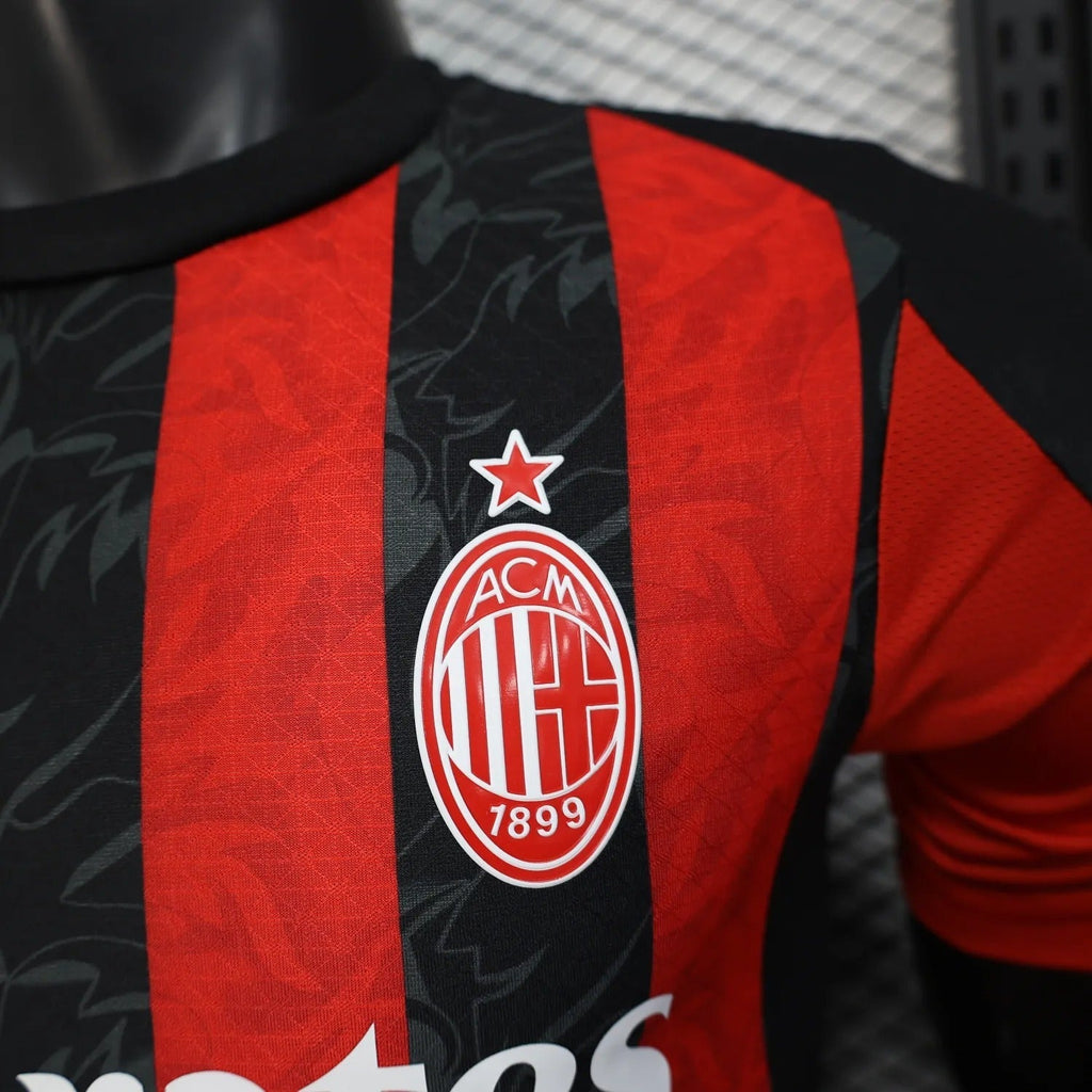 player version ac milan jersey 25/26 home football kit product image 2