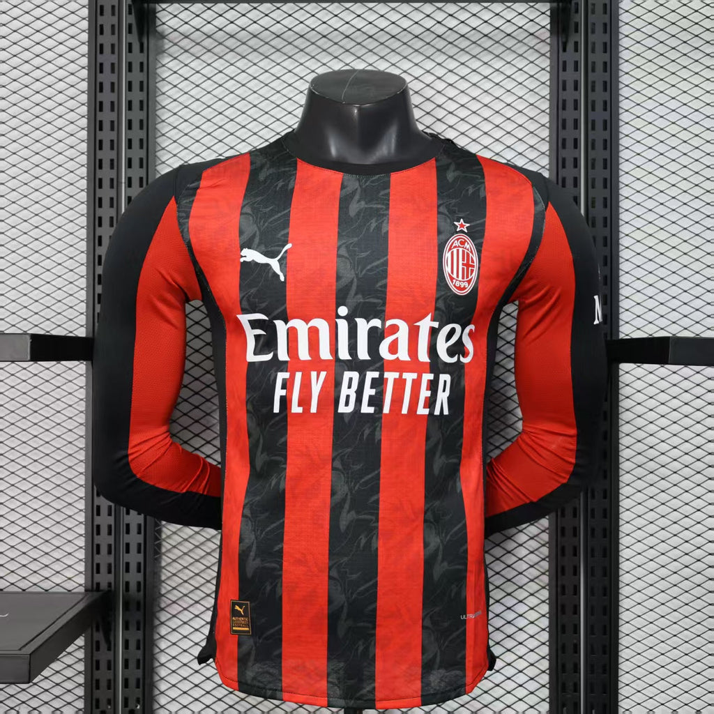 Player Version AC Milan Jersey 25/26 Home Long Sleeves product image 1