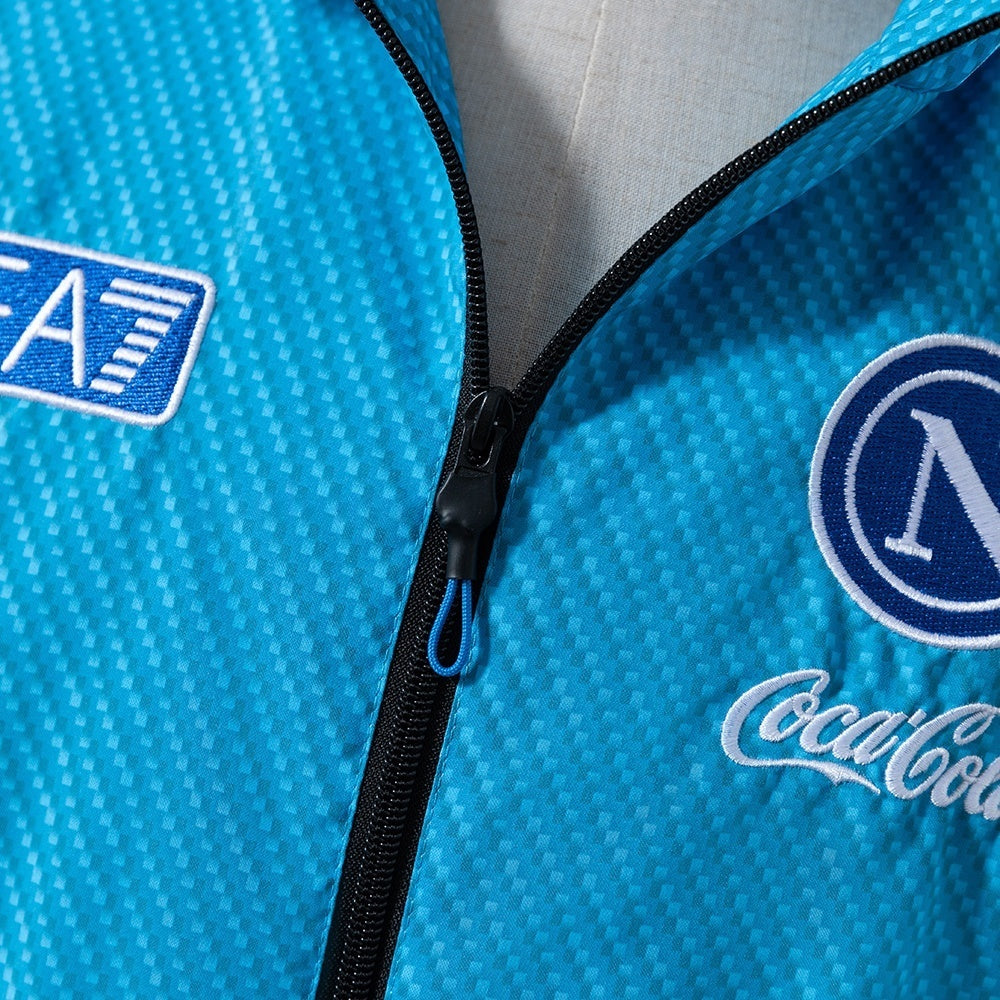 Napoli Windbreaker 2025/26 Blue Football Soccer Jacket product image 5