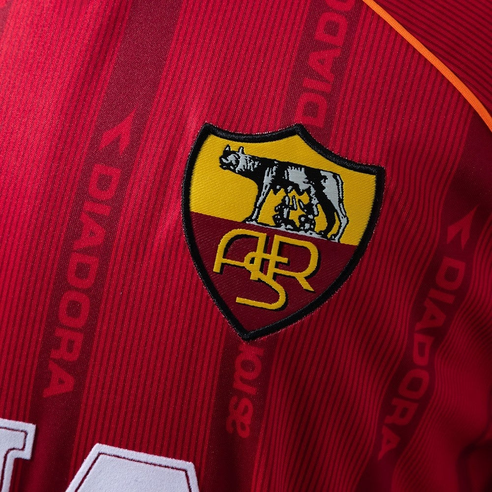 Rome Jersey 1999-00 Home Retro Football Kit Long Sleeves product image 5
