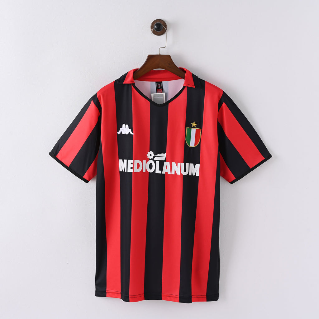 Retro AC Milan Jersey 1988-89 Home Football Kit Soccer product image 1