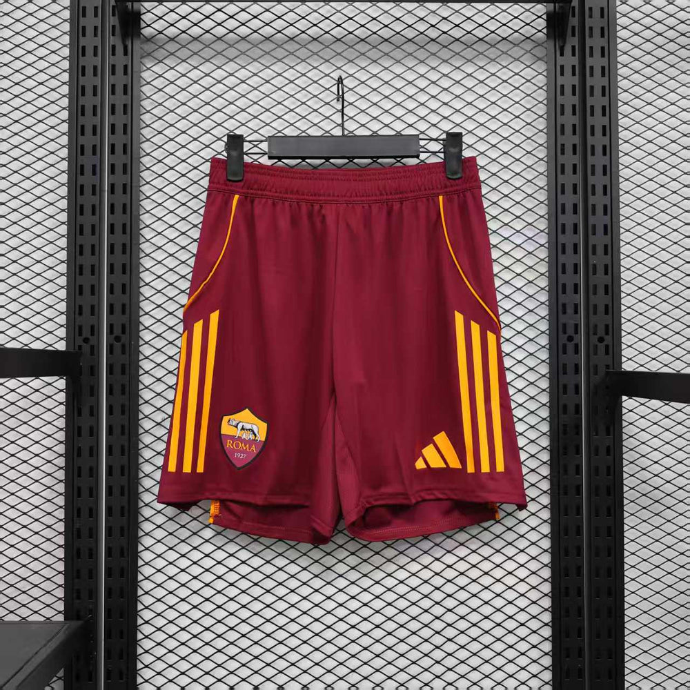 Player Version AS Roma Shorts 25/26 Home Football Kit Soccer
