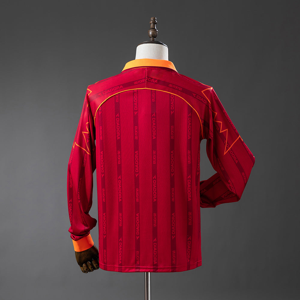 Rome Jersey 1999-00 Home Retro Football Kit Long Sleeves product image 2
