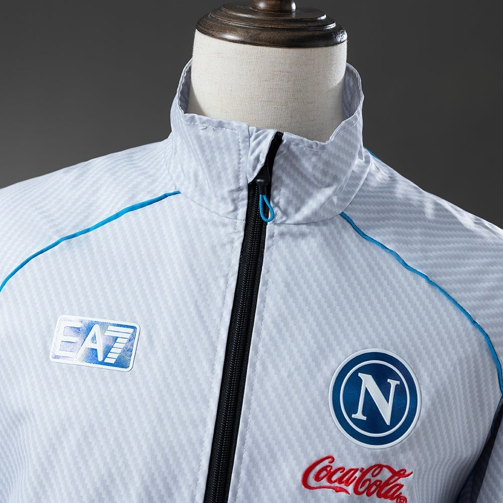 Napoli Windbreaker 2025/26 White Football Jacket product image 2