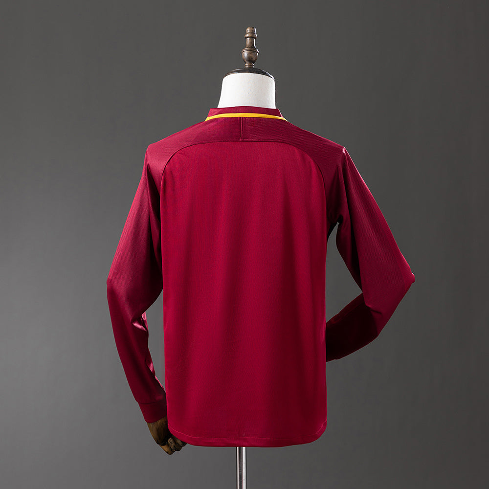 Rome Jersey 2017-18 Home Retro Football Kit Long Sleeves product image 2