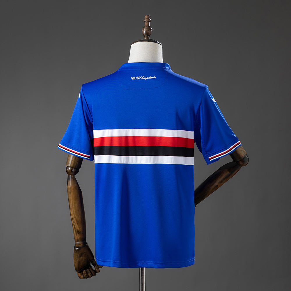 Sampdoria Home Jersey 2016-2017 Retro Football Kit Soccer product image 2