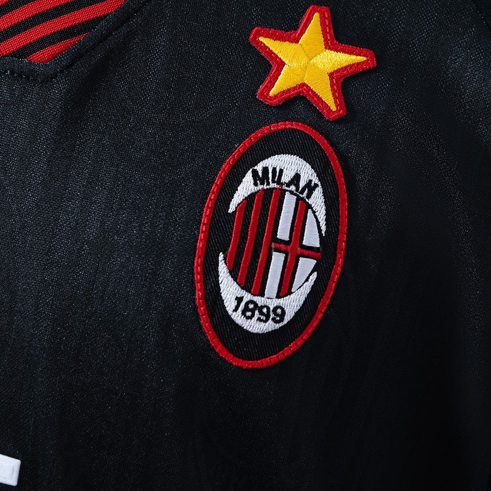 AC Milan Jersey 1997-98 Third Black Retro Football Kit product image 5