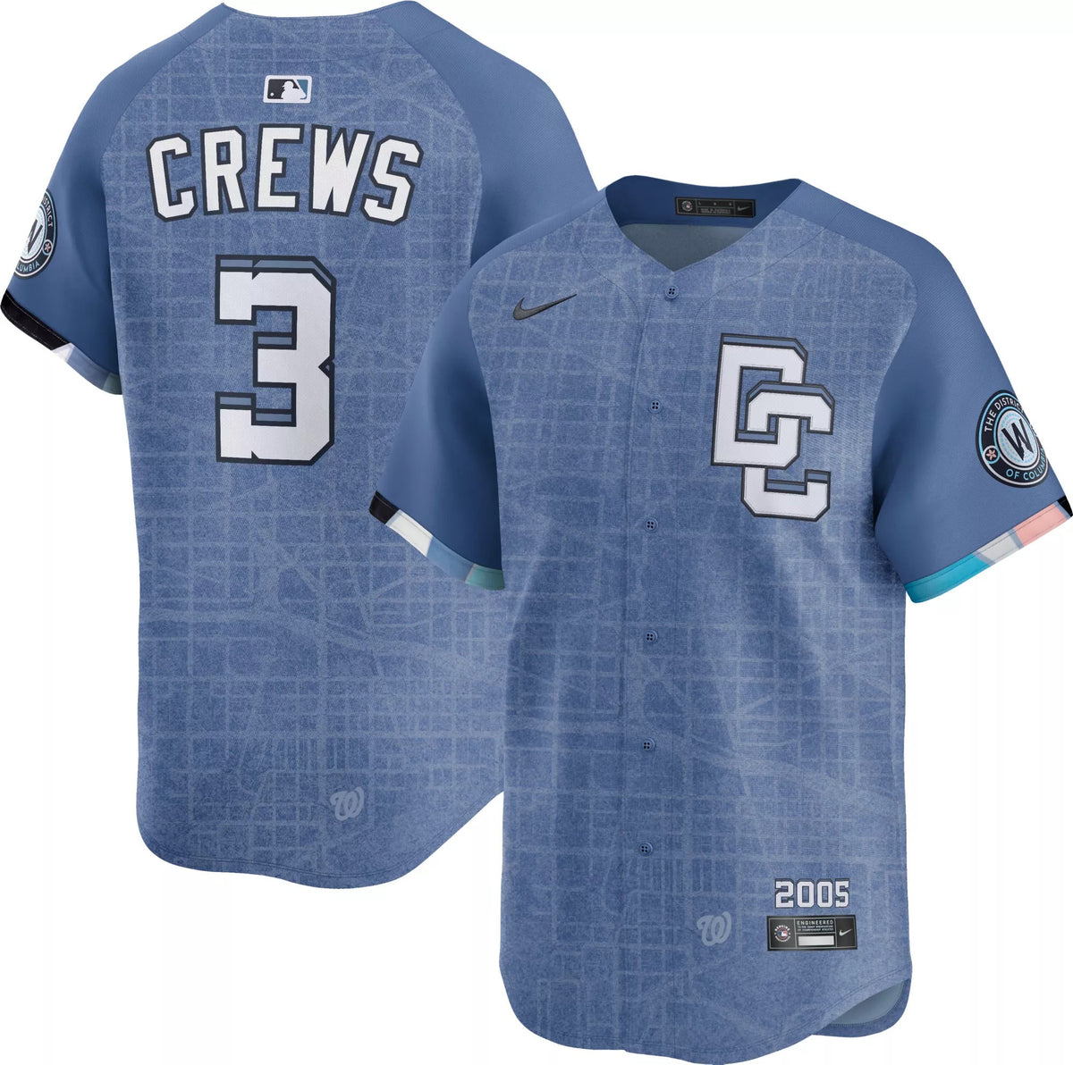 Dylan Crews Washington Nationals City Connect Jersey - Blue product image 1