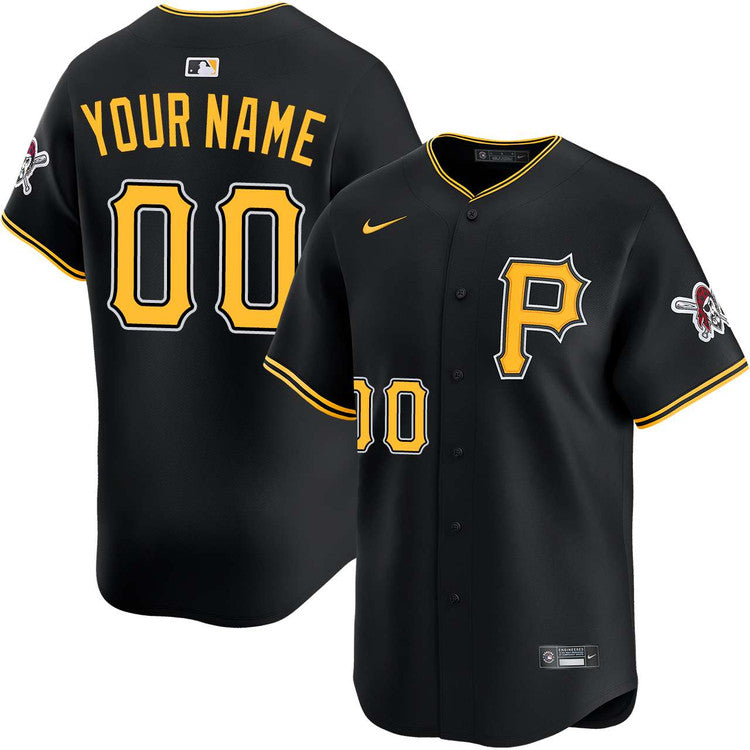 Custom Pittsburgh Pirates Alternate Jersey - Black product image 1