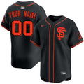 Custom San Francisco Giants Alternate Jersey - Black product image 1