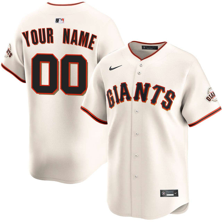 Custom San Francisco Giants Home Jersey - Cream product image 1
