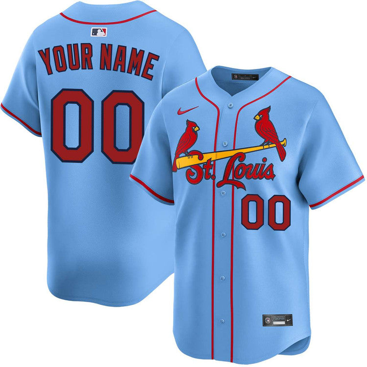 Custom St. Louis Cardinals Alternate Jersey - Light Blue product image 1
