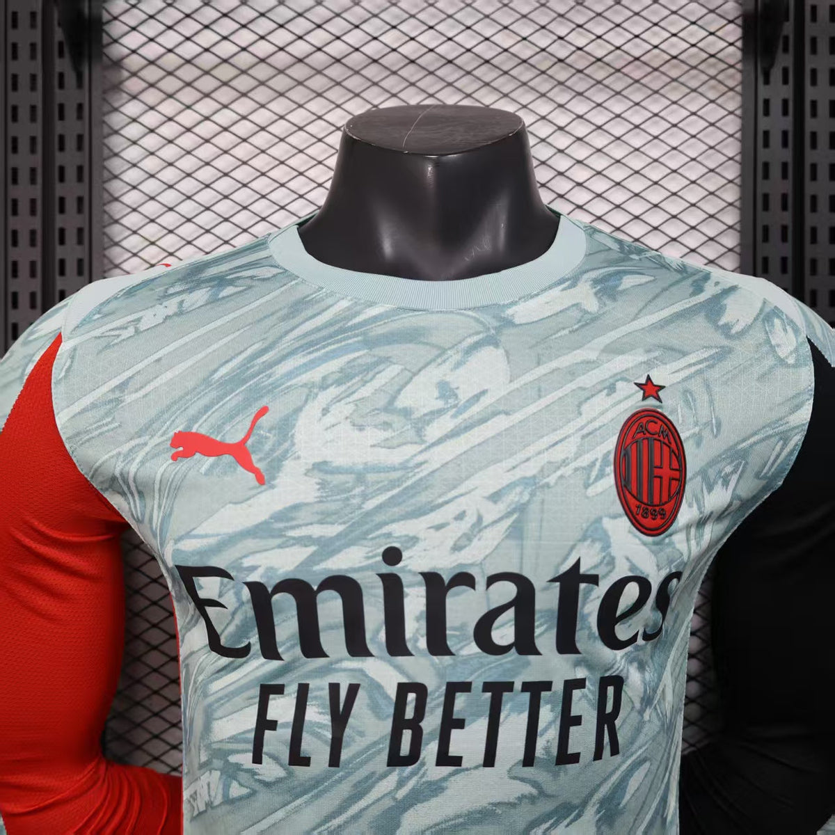 Player Version AC Milan Jersey 25/26 Long Sleeves Football product image 2