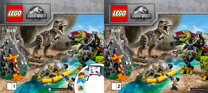 75938 T. rex vs Dino-Mech Battle (Certified) LEGO Jurassic World product image 2, provided for visual reference and product