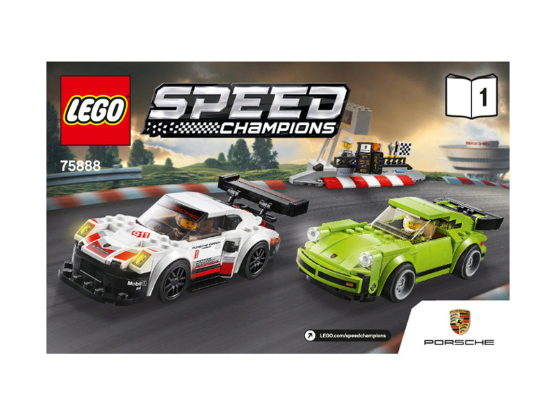 75888 Porsche 911 RSR and 911 Turbo 3.0 (Certified) LEGO Speed Champions product image 2, provided for visual reference and