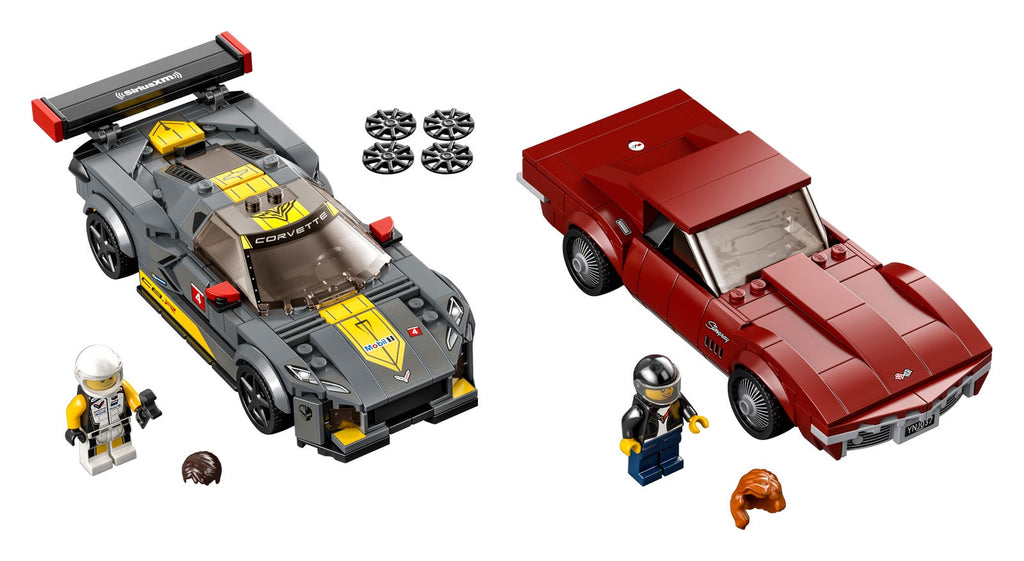76903 Chevrolet Corvette C8.R Race Car and 1968 Chevrolet Corvette (Used) LEGO Speed Champions product image 1, provided for