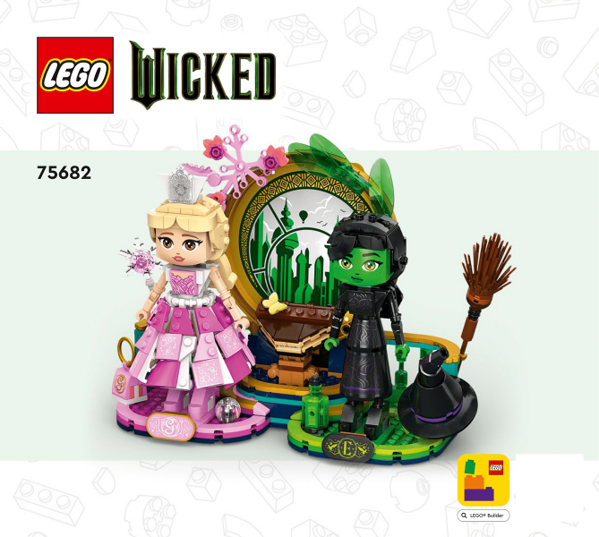 75682 Elphaba & Glinda Figures (Certified) LEGO Wicked product image 2, provided for visual reference and product detail
