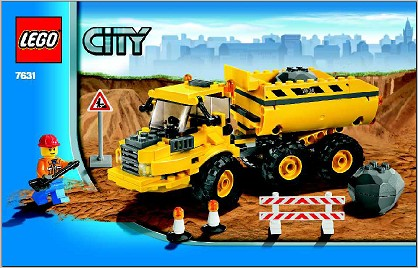 7631 Dump Truck (Used) LEGO City product image 2, provided for visual reference and product detail review