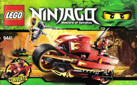 9441 Kai's Blade Cycle (Used) LEGO Ninjago product image 2, provided for visual reference and product detail review
