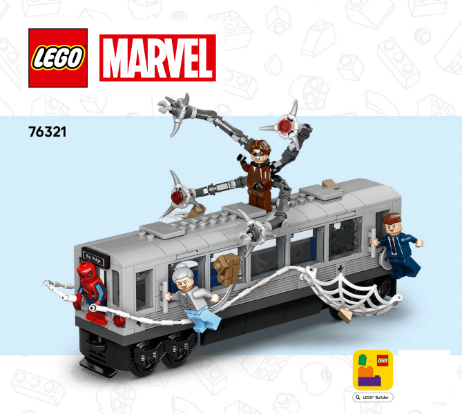 76321 Spider-Man vs. Doc Ock Subway Train Scene (Certified) LEGO Super Heroes product image 2, provided for visual reference