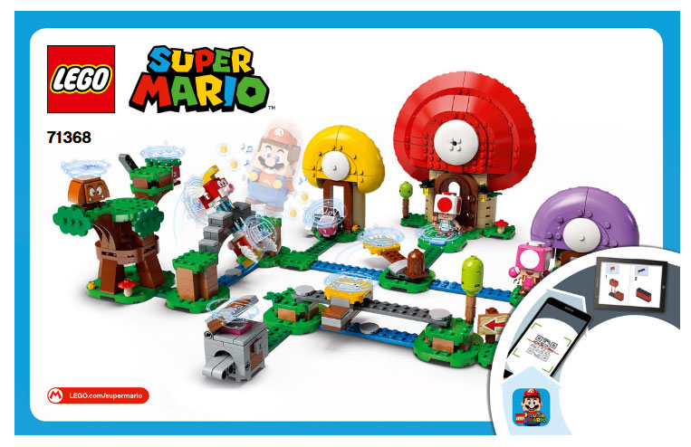 71368 Toad's Treasure Hunt - Expansion Set (Certified) LEGO Super Mario product image 2, provided for visual reference and