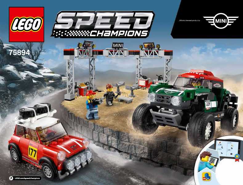 75894 1967 Mini Cooper S Rally and 2018 MINI John Cooper Works Buggy (Certified) LEGO Speed Champions product image 2,