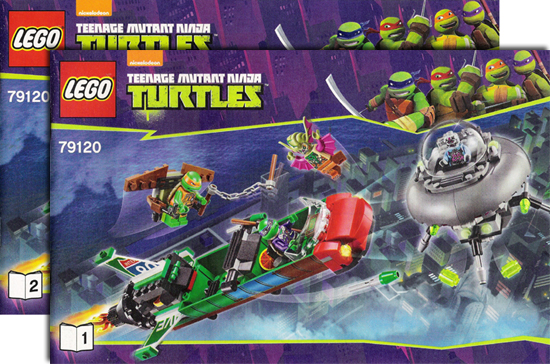 79120 T-Rawket Sky Strike (Used) LEGO Teenage Mutant Ninja Turtles product image 2, provided for visual reference and