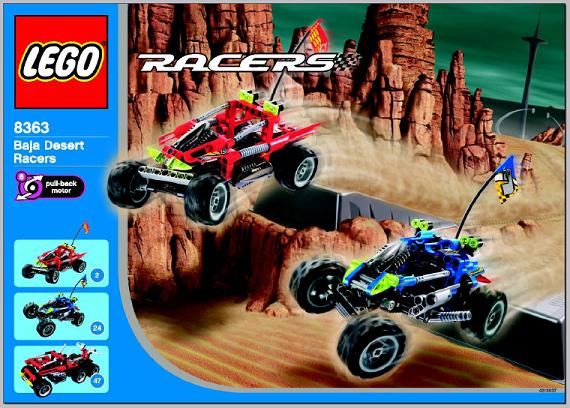 8363 Baja Desert Racers (Certified) LEGO Racers product image 2, provided for visual reference and product detail review