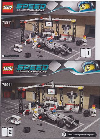 75911 McLaren Mercedes Pit Stop (Used) LEGO Speed Champions product image 2, provided for visual reference and product