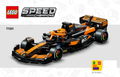 77251 McLaren F1 Team MCL38 (Certified) LEGO Speed Champions product image 1, provided for visual reference and product
