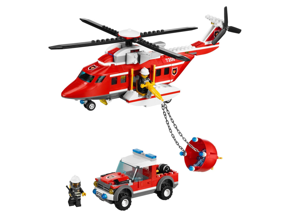 7206 Fire Helicopter (Used) LEGO City product image 1, provided for visual reference and product detail review