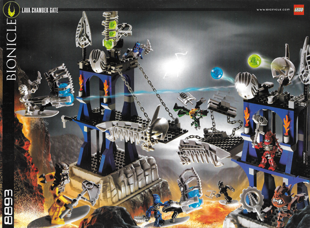 8893 Lava Chamber Gate (Used) LEGO BIONICLE product image 2, provided for visual reference and product detail review
