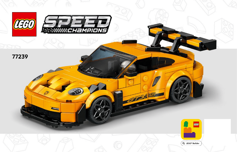 77239 Porsche 911 GT3 RS (Used) LEGO Speed Champions product image 2, provided for visual reference and product detail review