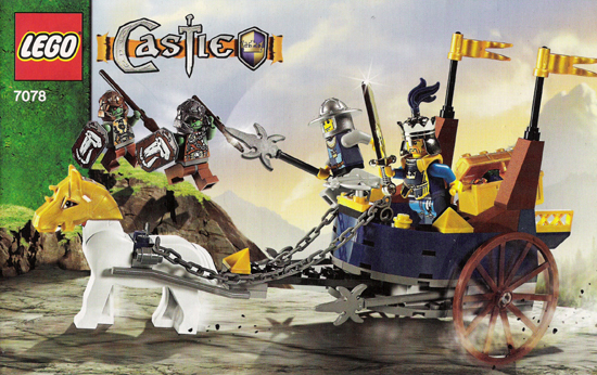 7078 King's Battle Chariot (Used) LEGO Castle product image 2, provided for visual reference and product detail review